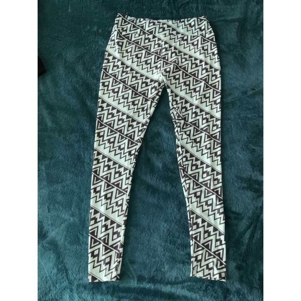 LuLaRoe Womens Leggings Geometric Multi-Color Stretch Pull On